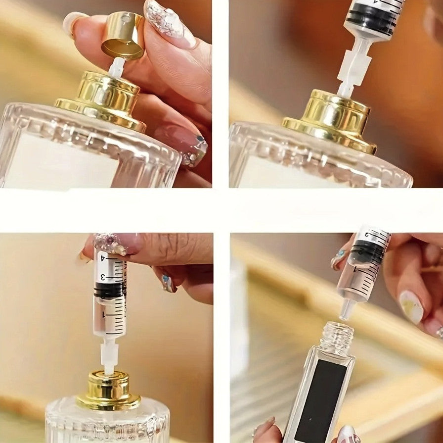 10pcs 5ml Plastic Perfume Syringe Dispenser Set for Refilling and Transfer