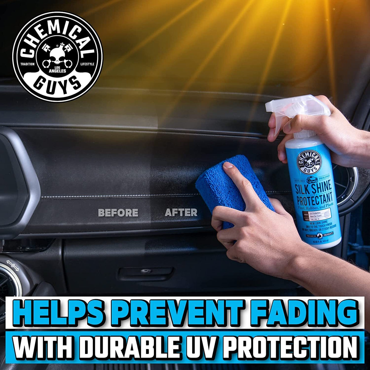 Chemical Guys Silk Shine Sprayable Car Dressing & Protectant 16 oz & 128 oz