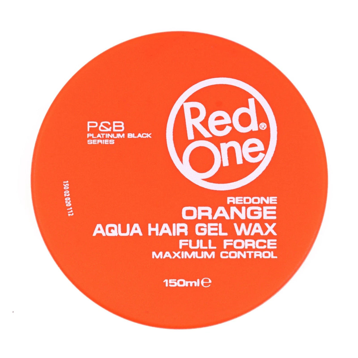 RedOne Orange Aqua Hair Gel Wax 150ml - Strong Hold & Shine for Edges & Braids