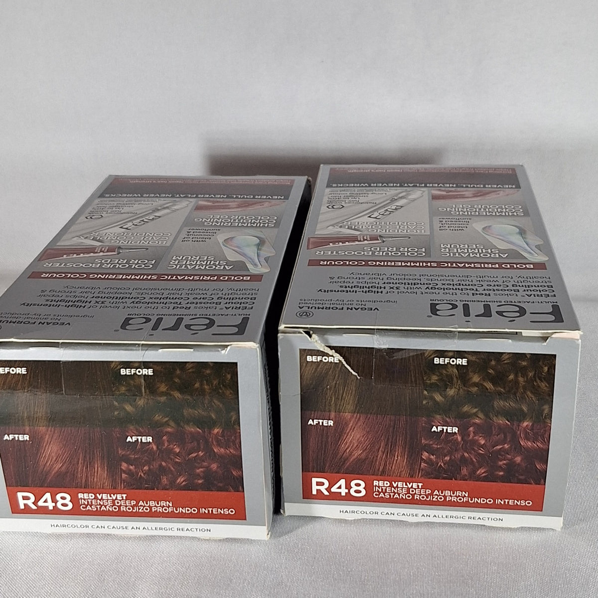 L'Oreal Feria #R48 Red Velvet Deep Auburn Permanent Hair Color