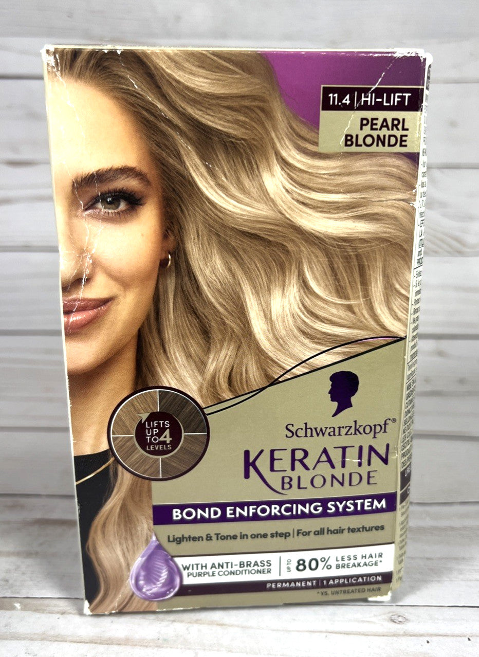 Schwarzkopf Blonde Hair Color Kit - Pearl Blonde 11.4 Bond Enforcing 3-Pack
