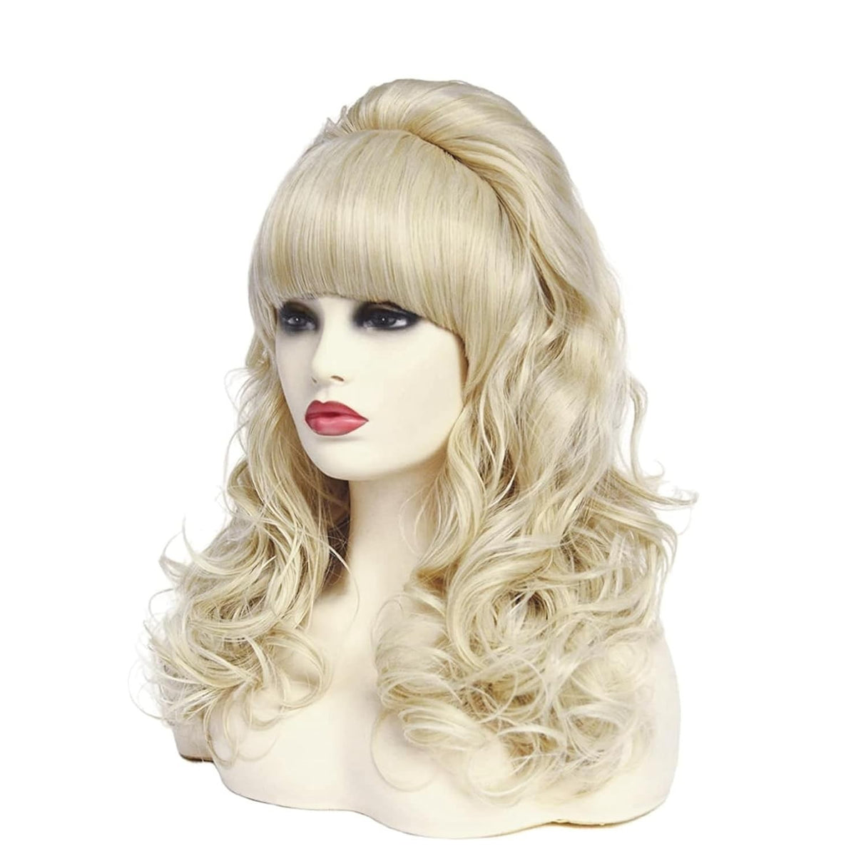 Blonde Long Wavy Wig for 80s Costume Halloween Party and Cosplay