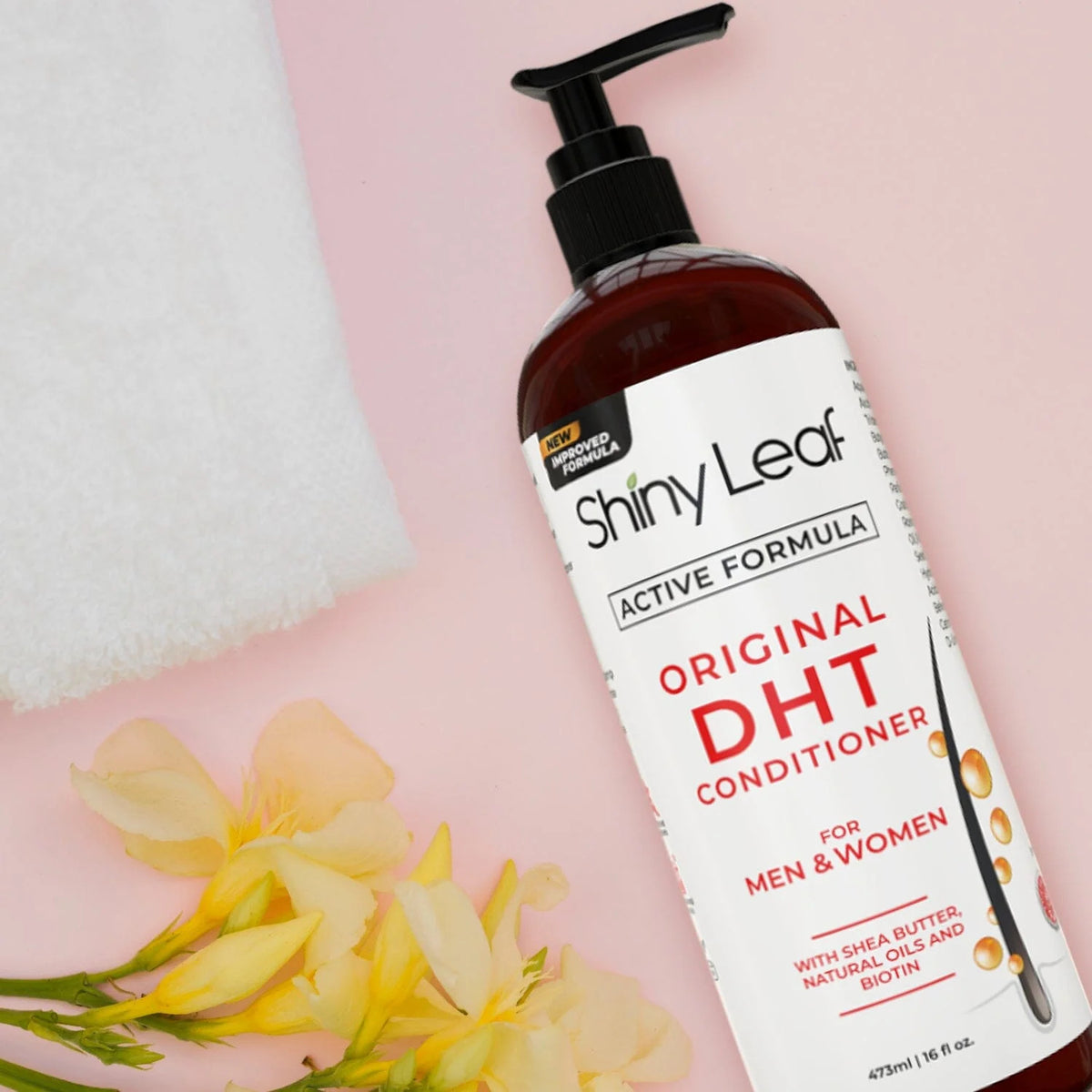 DHT Blocker Hair Loss Conditioner 16oz with Biotin - Anti-Thinning, Sulfate-Free