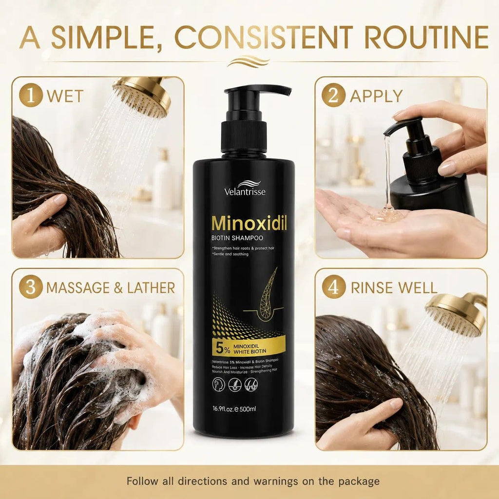 Hair Growth Shampoo with Minoxidil & Biotin for Thinning Hair - 16.9 fl oz