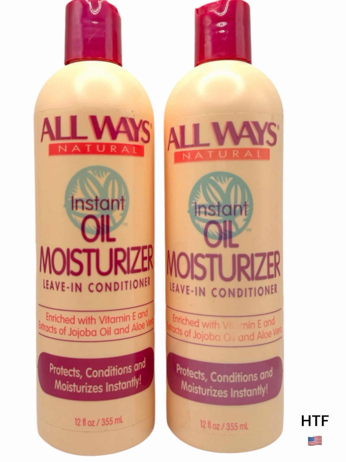 All Ways Natural Instant Oil Moisturizer Leave-In Conditioner 12 oz - Set of 2