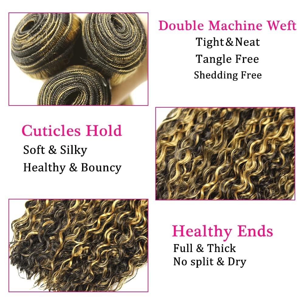 Human Hair Bundles 18 20 22 Inch Deep Wave Brazilian Virgin Hair Set