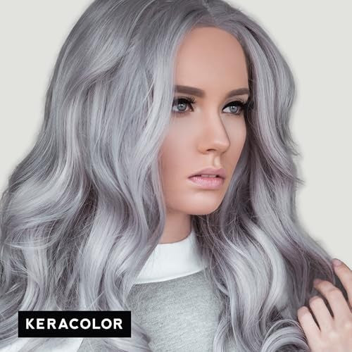 Semi-Permanent Silver Hair Color Conditioner with Keratin - 12 oz