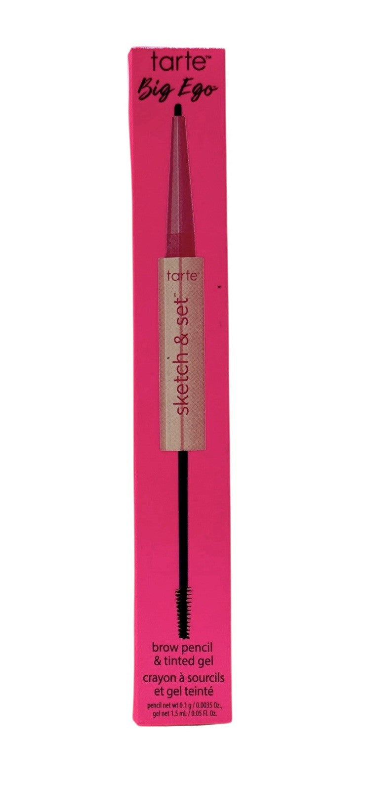 Big Ego Brow Pencil & Tinted Gel Set - Black Brown, 2-in-1 Brow Tool