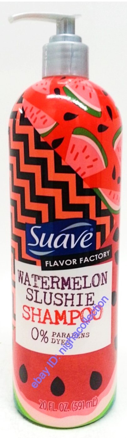 Suave Watermelon Slushie Shampoo with Pump - 4 Pack 20 oz Each, Paraben-Free