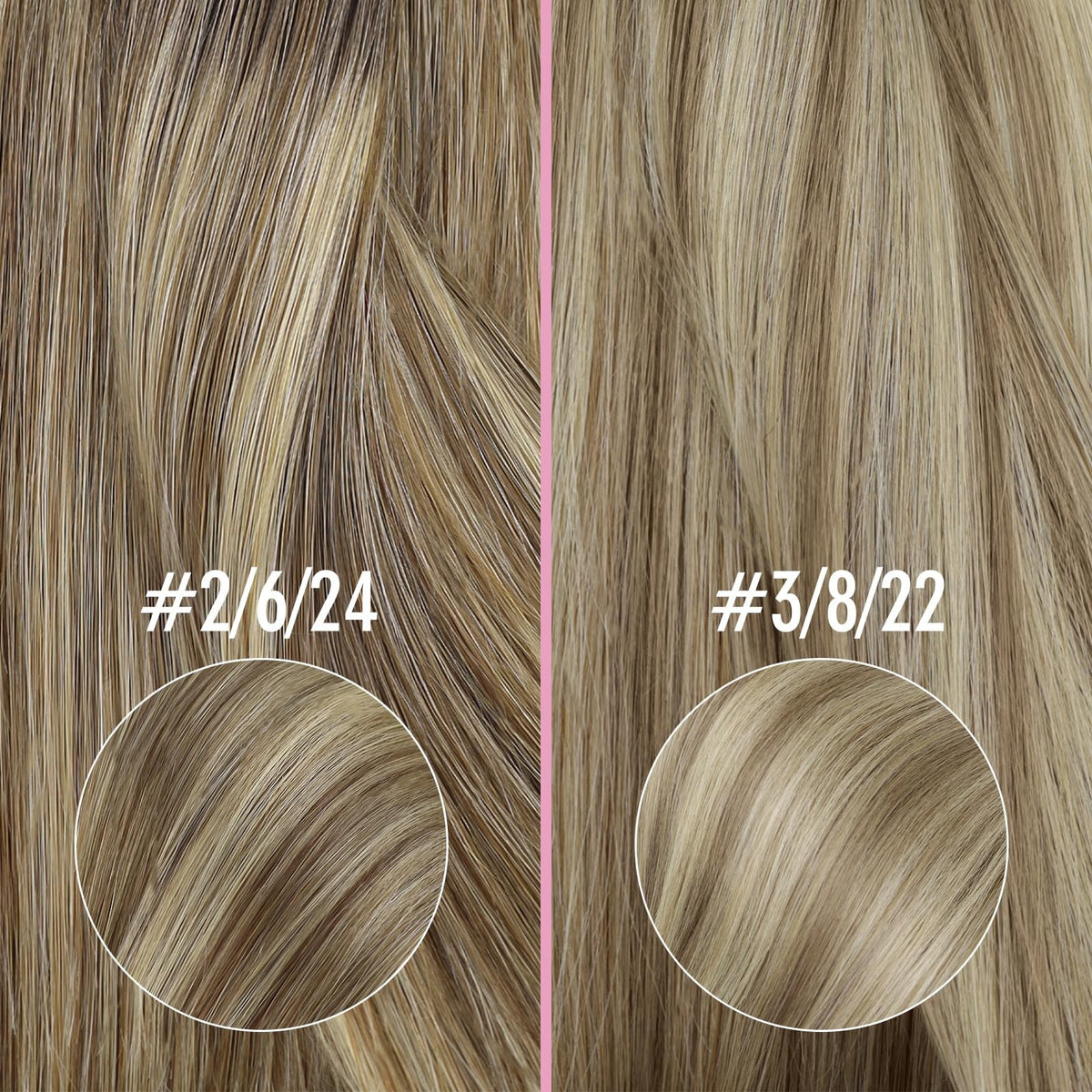 Nano Link Hair Extensions - 18 Inch Human Hair, Dark to Medium Brown, 50g
