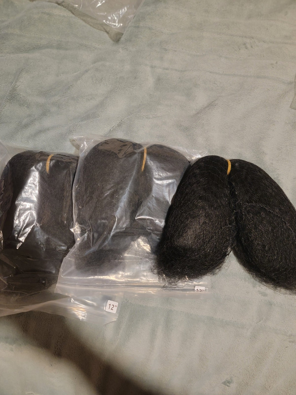 Pre-Stretched Afro Kinky Yaki Human Hair Extensions 12 Inch 150g