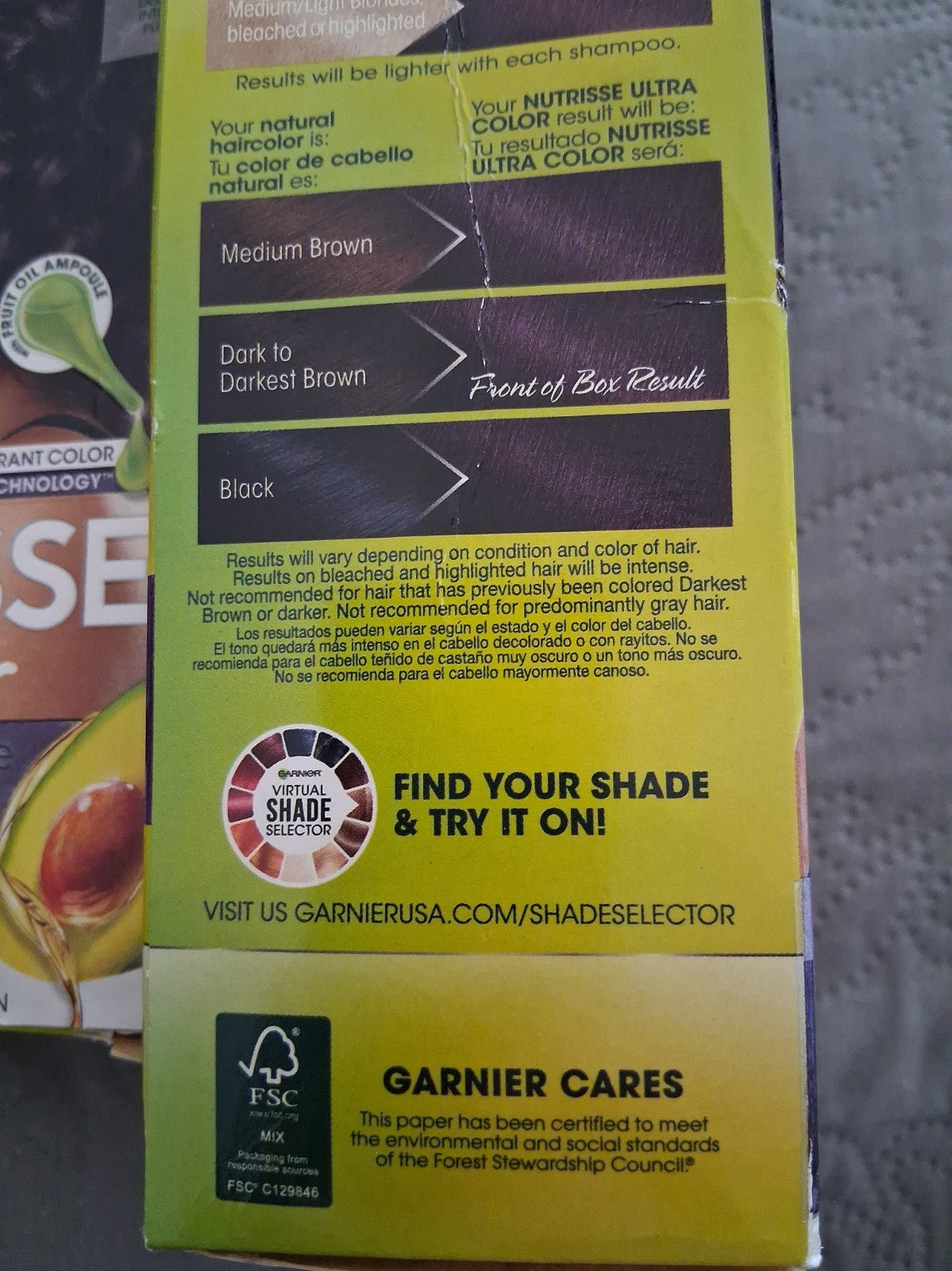 Lot 2 Garnier Nutrisse Nourishing Ultra Hair Color P1 Deep Amethyst