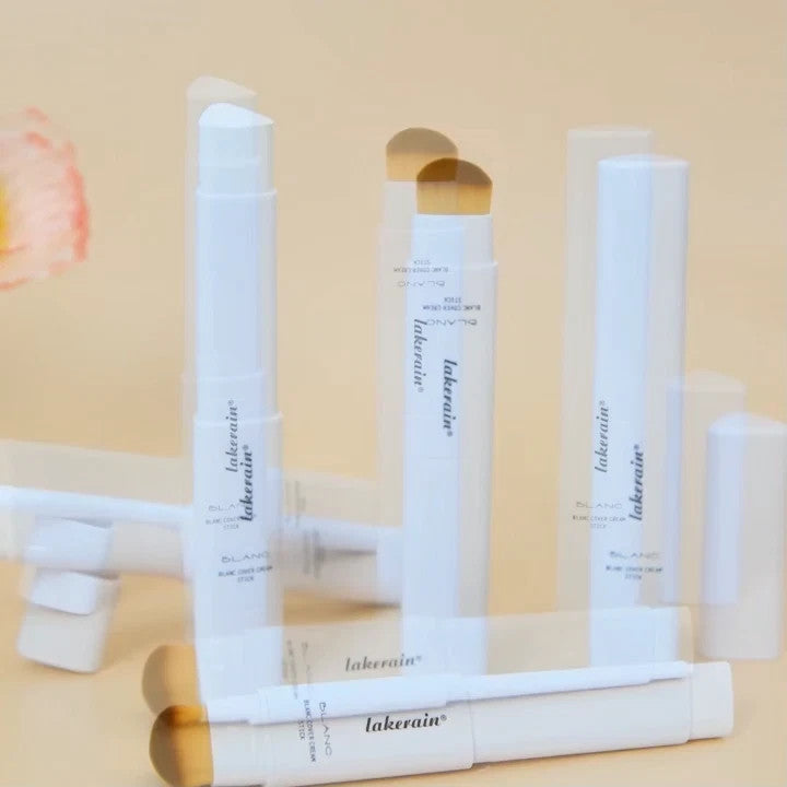 Color-Changing Foundation Stick with Brush, Full Coverage, Hydrating Skin Care