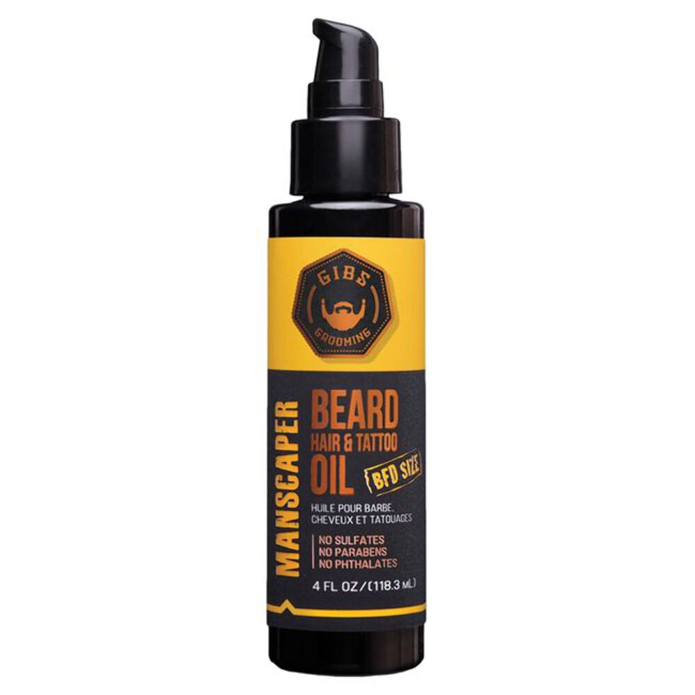 Men's Beard & Hair Oil 4 oz - Nourishing Grooming Oil for Tattoos, Softening & Shine