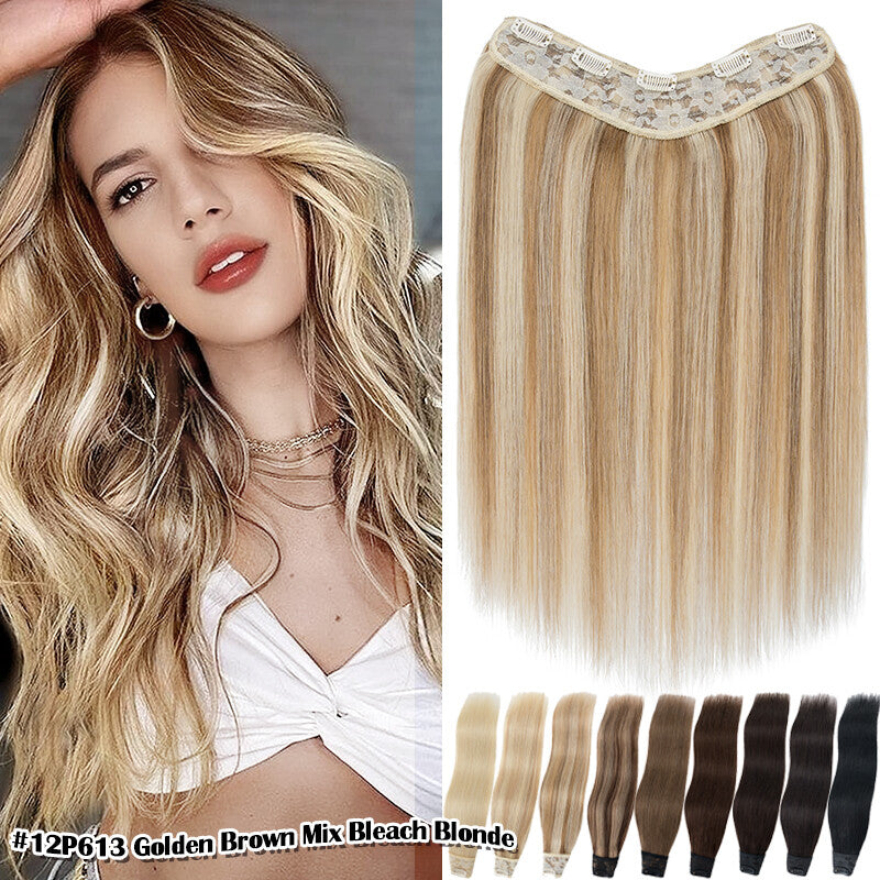 Clip-In Remy Human Hair Extensions Full Head Weft - 12-24 Inch, Multiple Styles & Colors