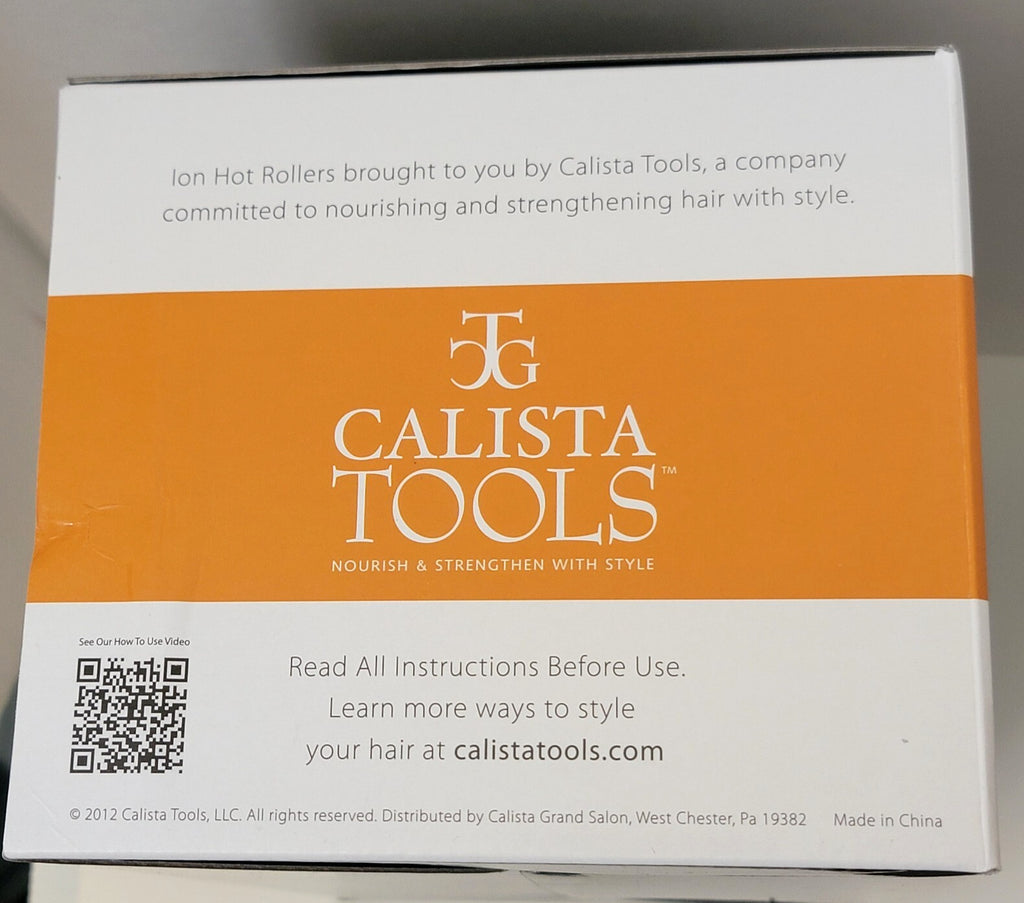 Calista Tools Ion Hot Rollers Long Length Styling Set with 12 Rollers & Clips