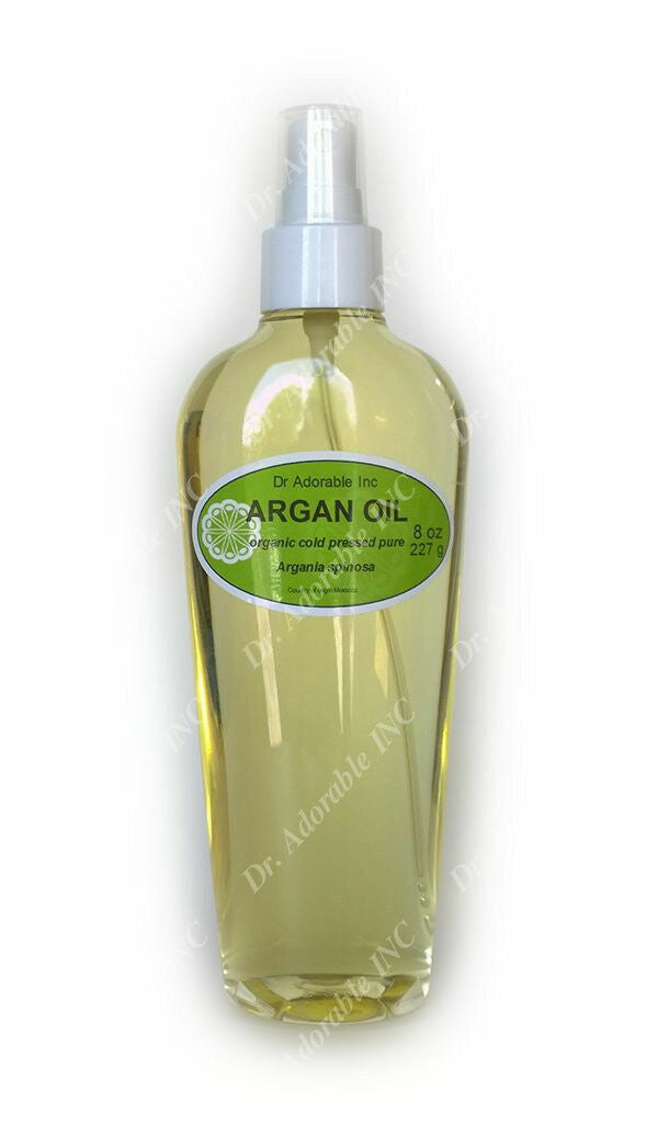 Pure Organic Argan Oil for Skin Hair Face & Nails with Spray Bottle