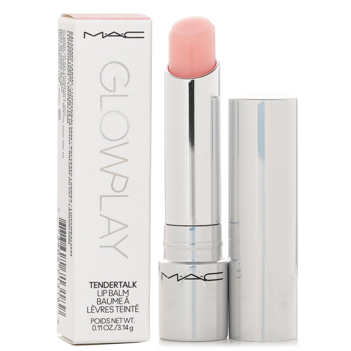 MAC Glowplay Tendertalk Lip Balm 457 Favourite Baby Pink – Full Size 0.11 oz