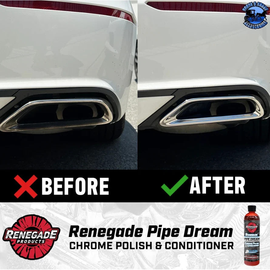 Chrome Motorcycle & Vehicle Pipe & Exhaust Polish 12oz - Rust & Tarnish Remover