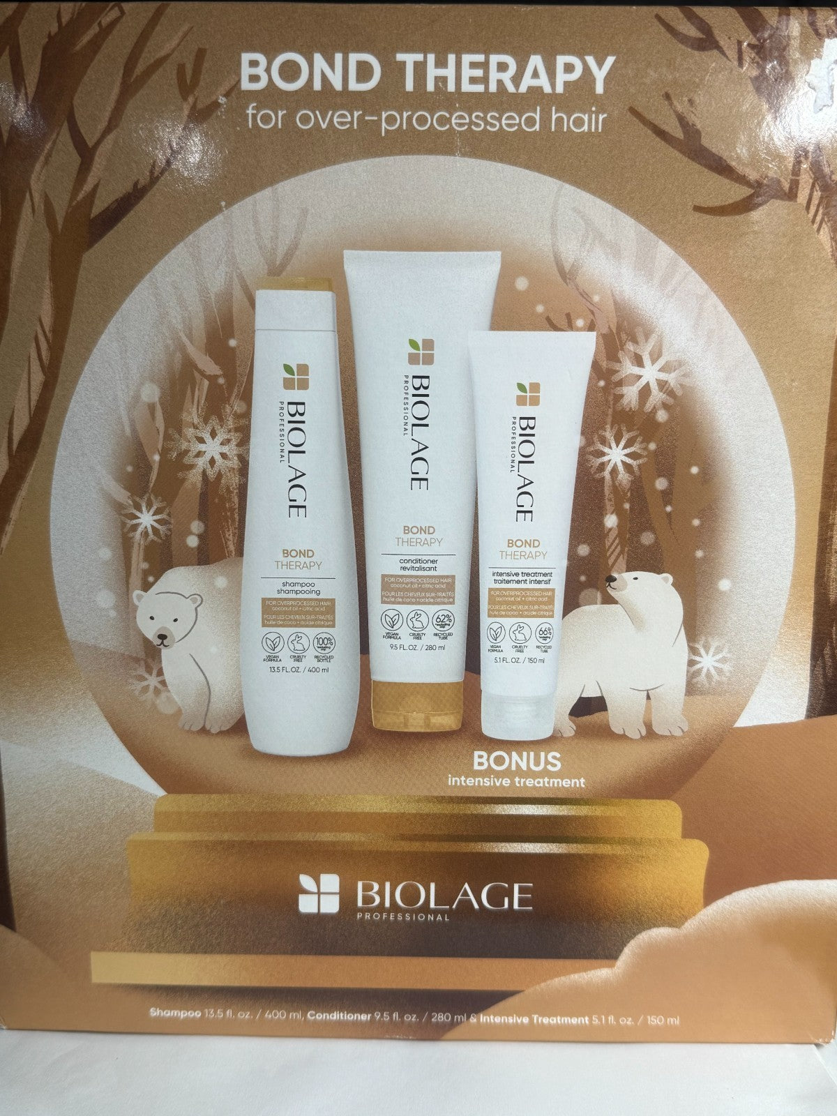 Biolage Bond Therapy Hair Care Set Shampoo Conditioner & Treatment