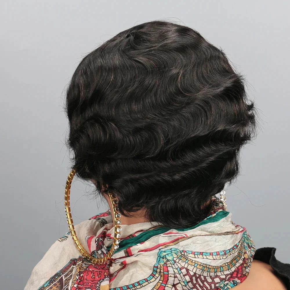 Short Human Hair Wigs for Women - Ocean Wave Pixie Cut & Short Styles
