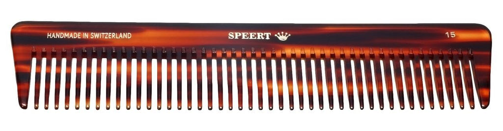 7-Inch Handmade Swiss Tortoise Shell Hair Comb - European Style #15