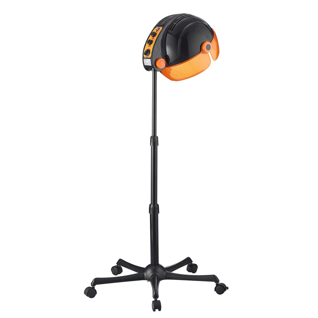Ionic Hooded Hair Dryer 1875W with Negative Ion Technology, 9 Settings & Adjustable Height