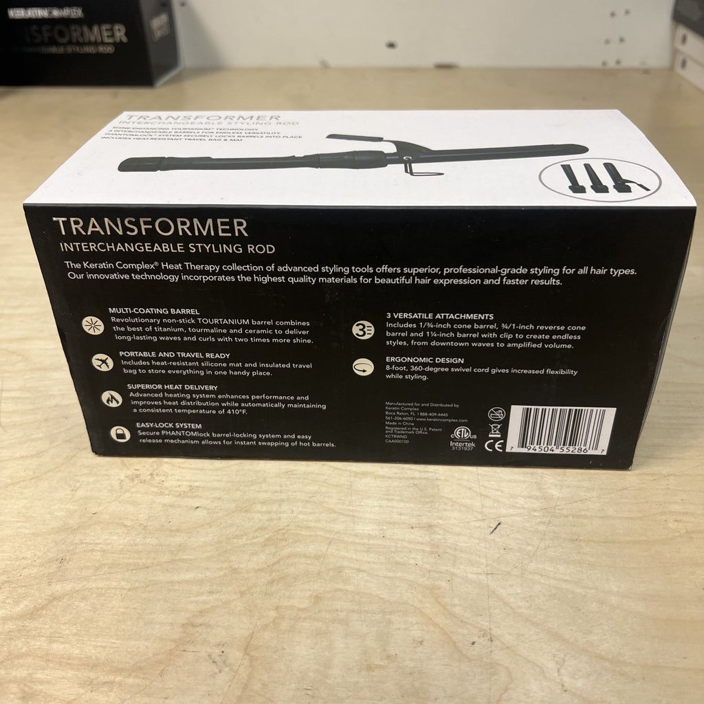 Hair Styling Rod - Interchangeable Keratin Complex Transformer