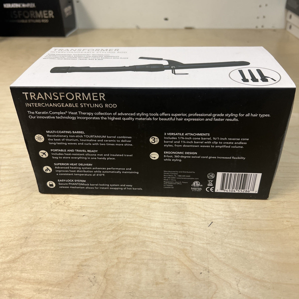 Hair Styling Rod - Interchangeable Keratin Complex Transformer