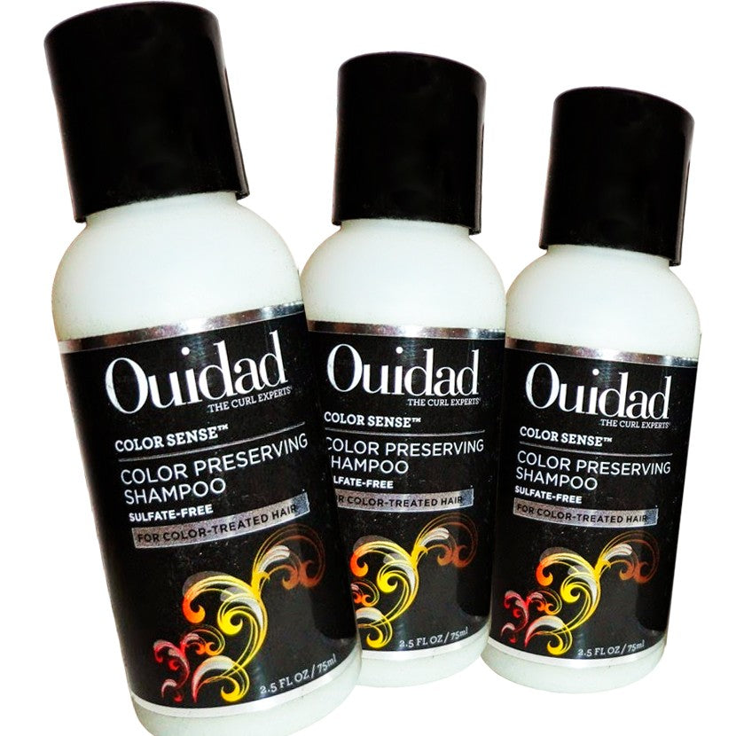 Color Protecting Hair Shampoo for Curly Hair - 3 Pack, UV & Color Shield