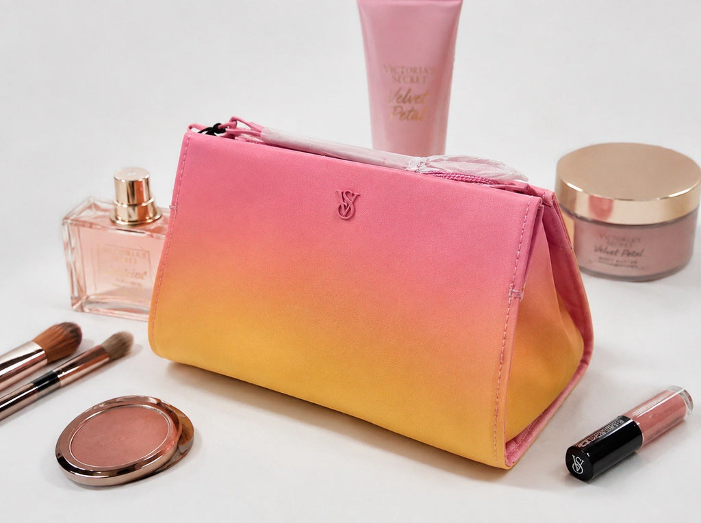 Victoria's Secret Pink Ombre Travel Makeup Bag