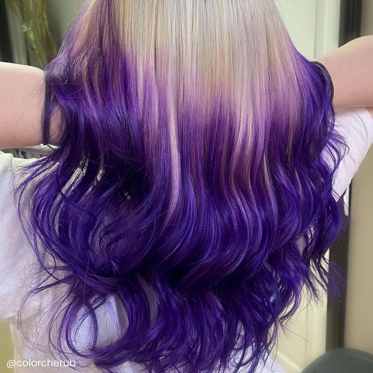 Vibrant Purple Hair Color Semi-Permanent Ammonia-Free 4 Fl Oz