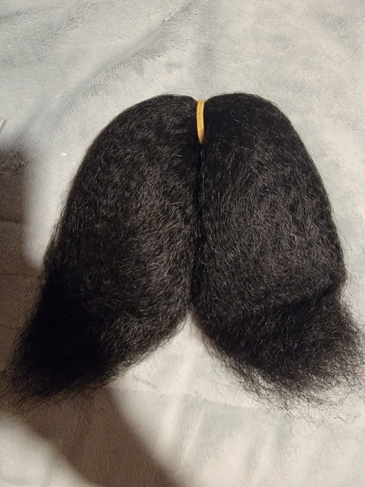 Pre-Stretched Afro Kinky Yaki Human Hair Extensions 12 Inch 150g