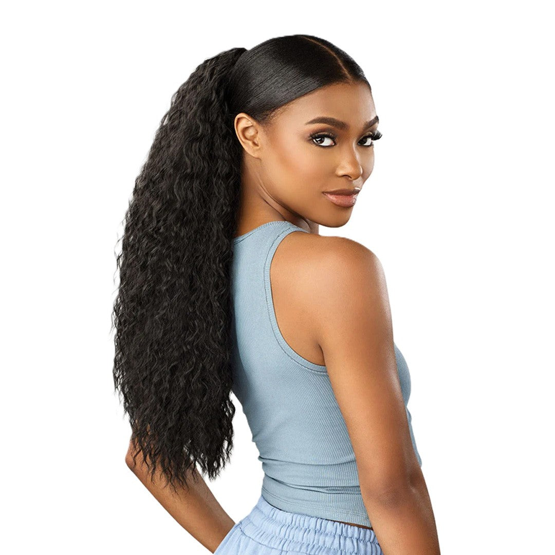 Synthetic Half Wig with Up & Down Styling - Instant Versatile Hairpiece
