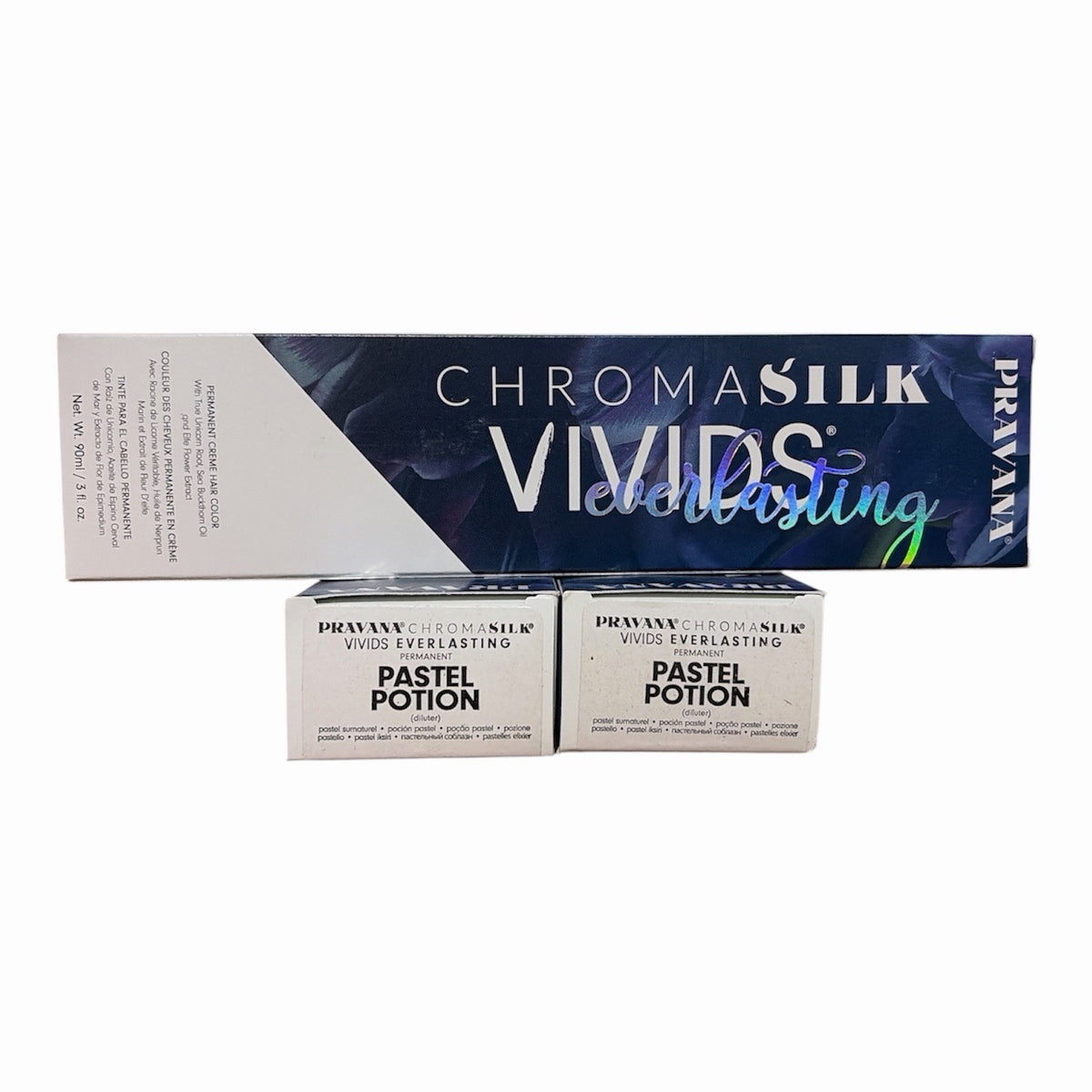 Pravana ChromaSilk Vivids Pastel Hair Color Potion Set - 3 oz Pack of 3