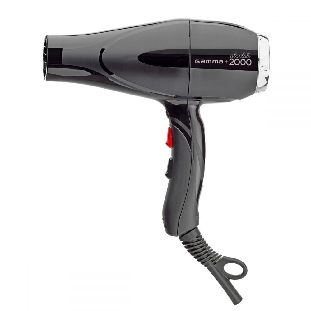 Professional 2000W Hair Dryer with Tourmaline Ionic Technology - Black