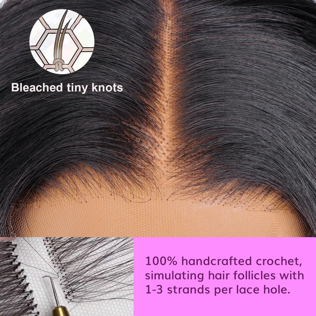Virgin Human Hair Lace Closure 5x5 Straight 12 Inch Pre Plucked