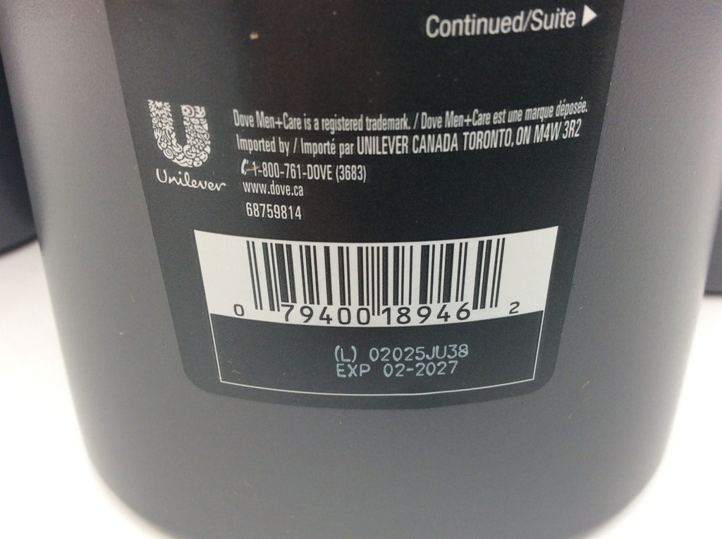 Dove Men + Care Anti Dandruff 2-in-1 Zinc Shampoo & Conditioner - Case of 4, 750mL