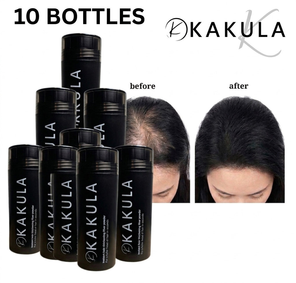 Keratin Hair Fibers for Thinning Hair - Natural Colored Fuller Look