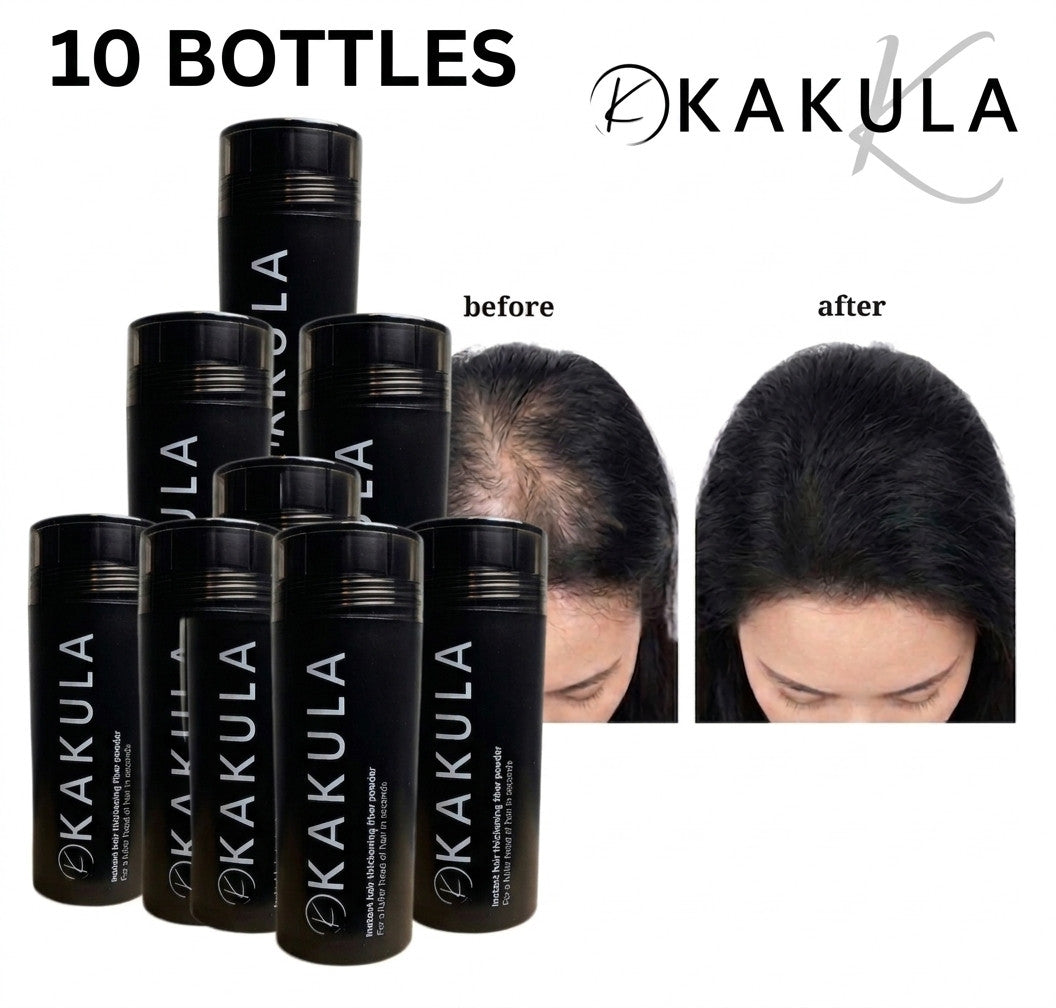 Keratin Hair Fibers for Thinning Hair - Natural Colored Fuller Look