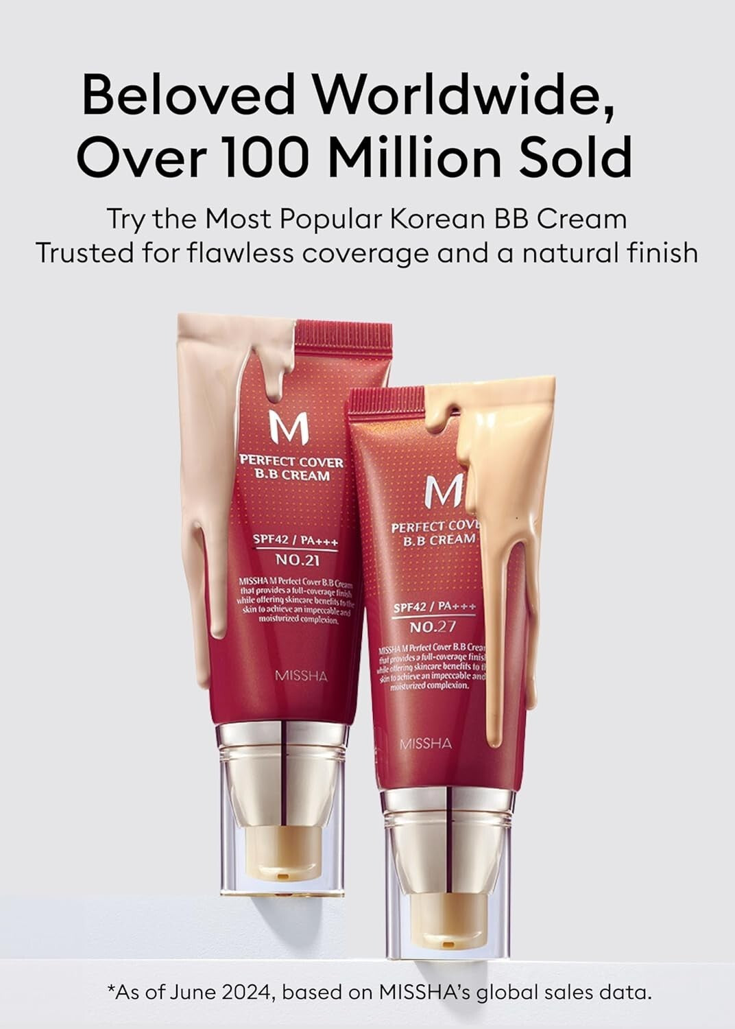Missha BB Cream SPF42 Bright Beige 50ml - Flawless Coverage, Sun Protection