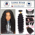 Deep Wave Brazilian Human Hair Bundle - Tangle-Free & Natural 24 Inch