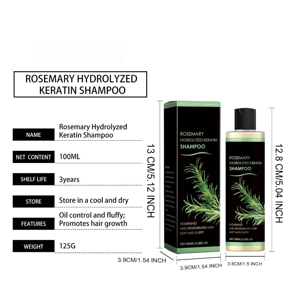 Deep Cleansing Rosemary Shampoo for Hair Loss & Strengthening - 1 or 2 Pieces