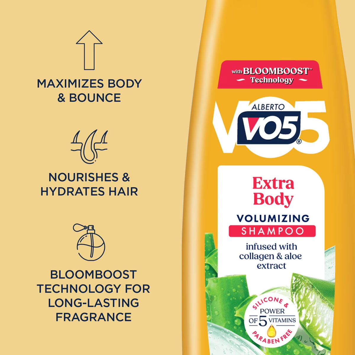 Volumizing Shampoo with Collagen & Aloe - Paraben-Free 16.9 oz 2 Pack