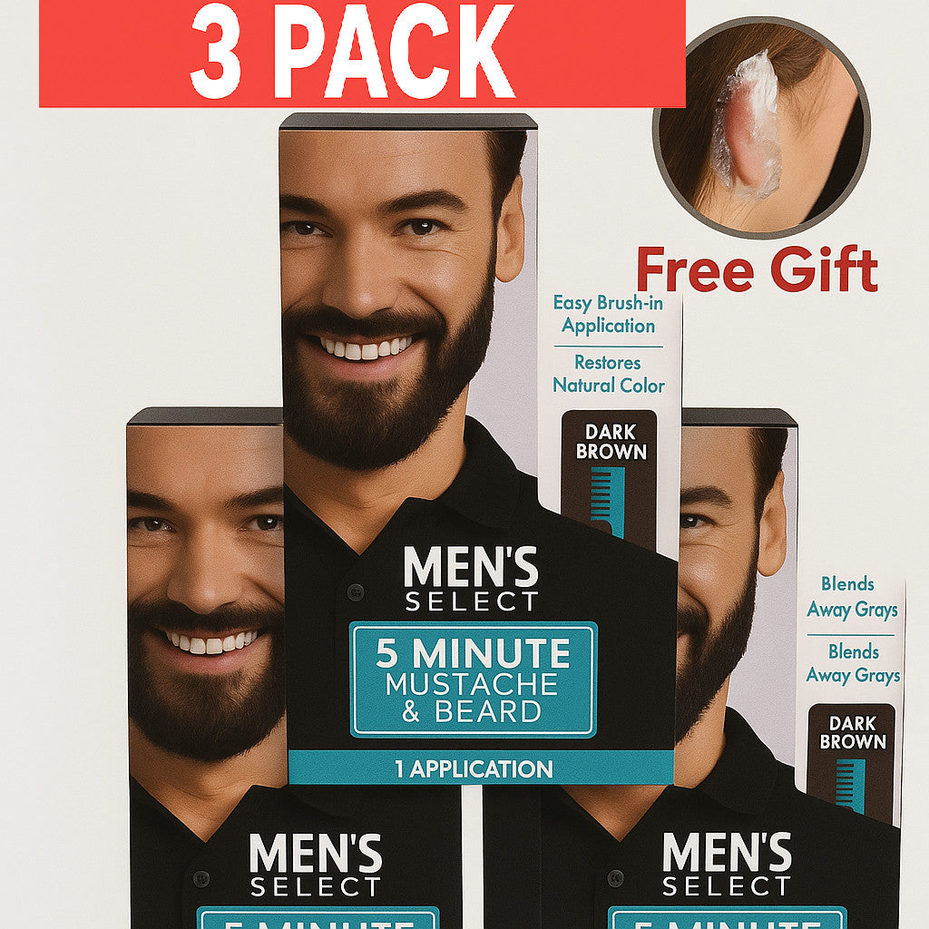 Men's Select 5-Minute Hair Color Gel - Dark Brown & Black, Quick & Natural
