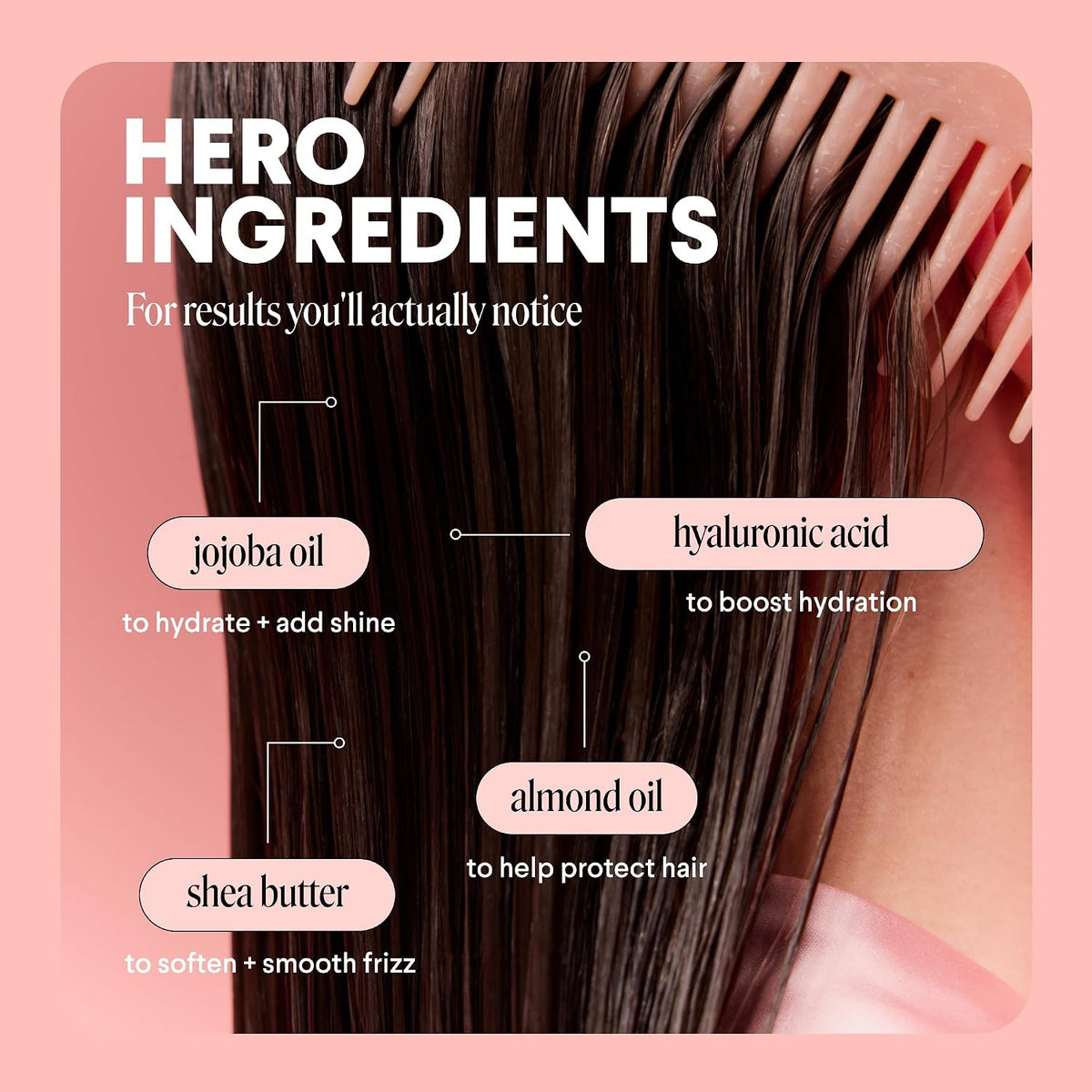 Moisture Leave-In Conditioner with Hyaluronic Acid & Jojoba for Dry Hair
