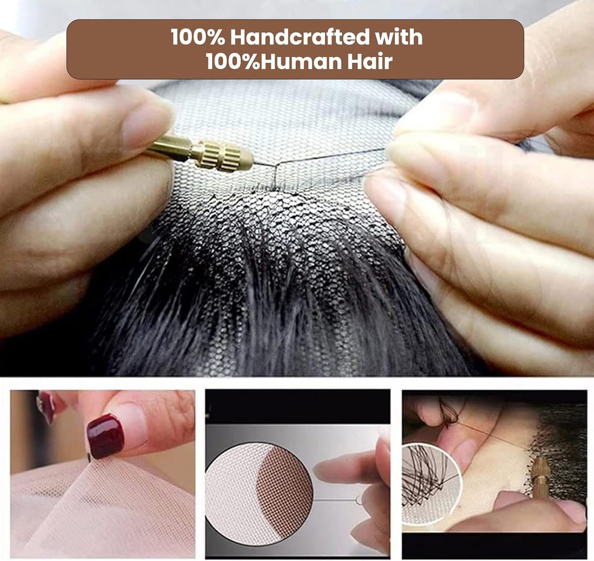 Realistic Handmade Mustache Fake Beard for Cosplay and Costume - Natural Hair Finish