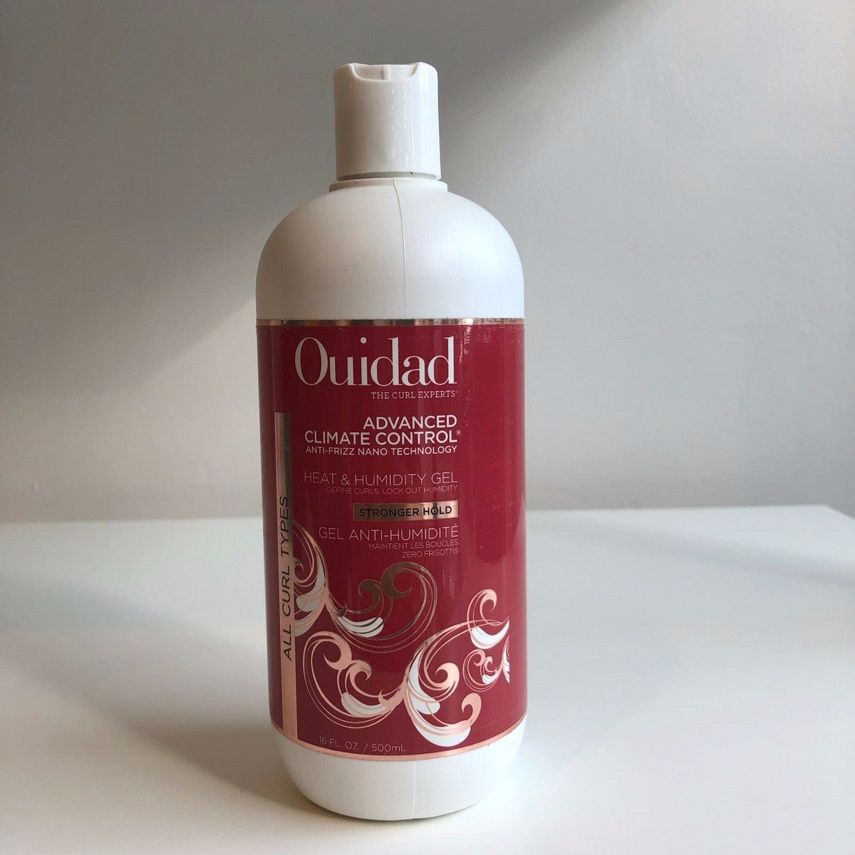 Ouidad Climate Control Curl Gel Strong Hold 16 oz for Frizz-Free Definition