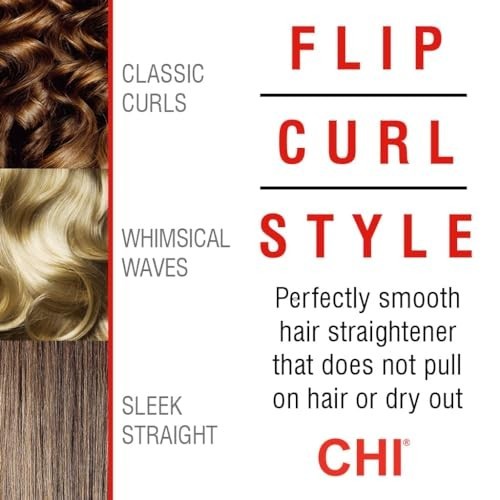 1-Inch Ceramic Hair Straightener Flat Iron - Professional Styling Tool with Fast Heat
