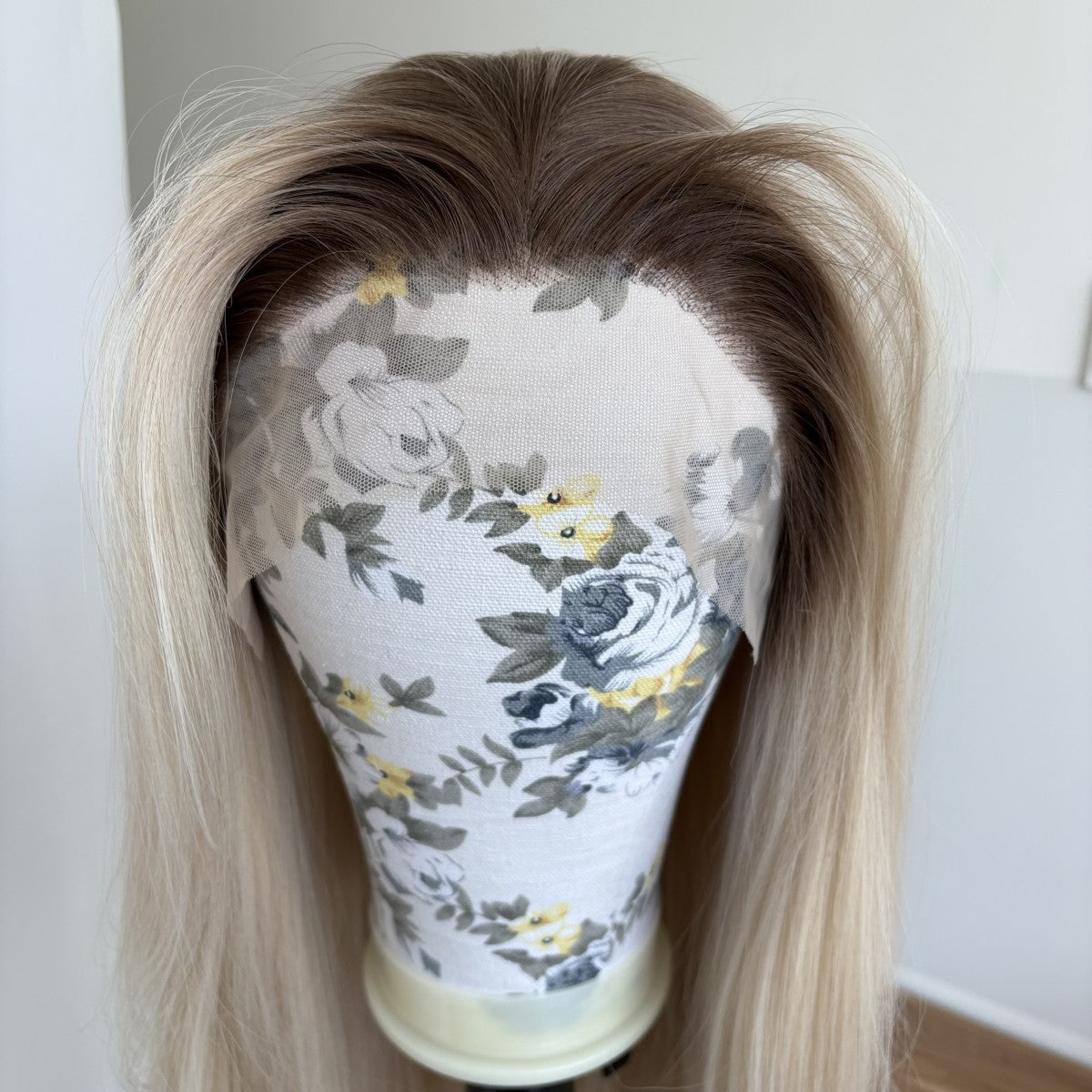 Long Blonde Synthetic Lace Front Wig - Highlighted, Straight, Heat-Resistant, 13x4